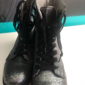 Just fab sparkly grey boots